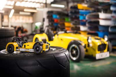 37. Caterham partnered with LEGO in 2015 to produce a 620R LEGO set consisting of 770 pieces.
